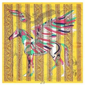 Yellow Luxury Pegasus Scarf